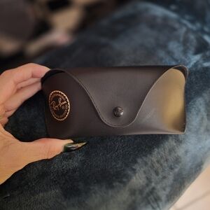 Ray-Ban Black Leather Eyewear Case